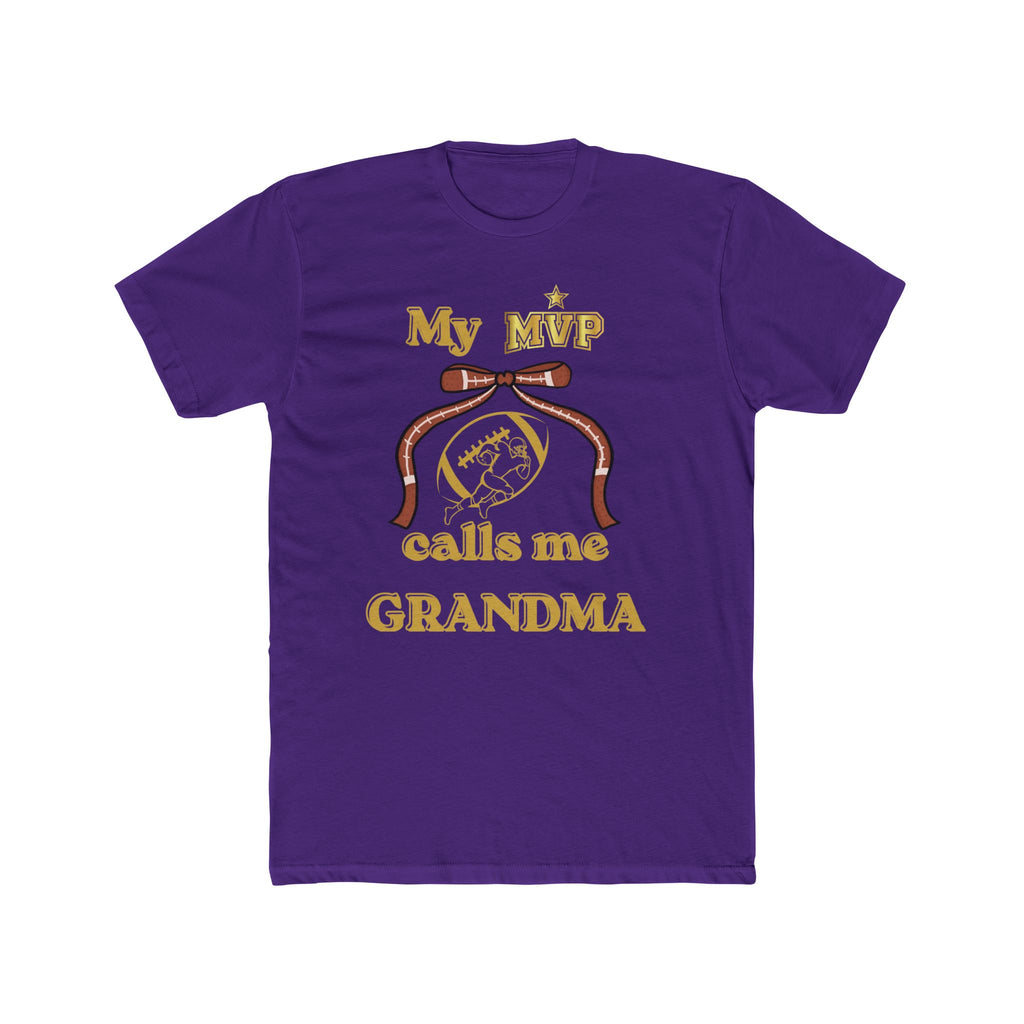 Grandma Tee — "My MVP Calls Me Grandma" Vintage Ribbon Design