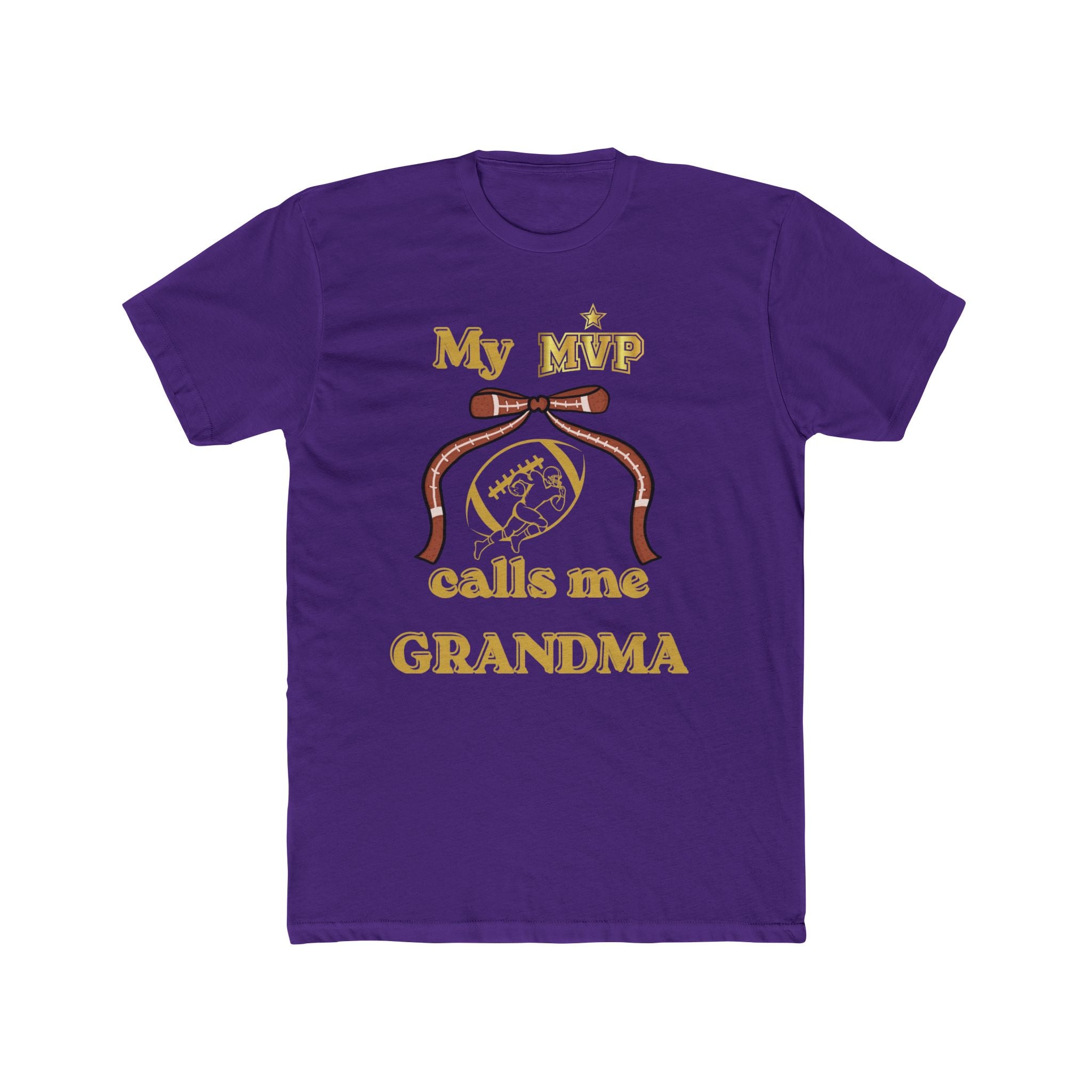 Grandma Tee — "My MVP Calls Me Grandma" Vintage Ribbon Design