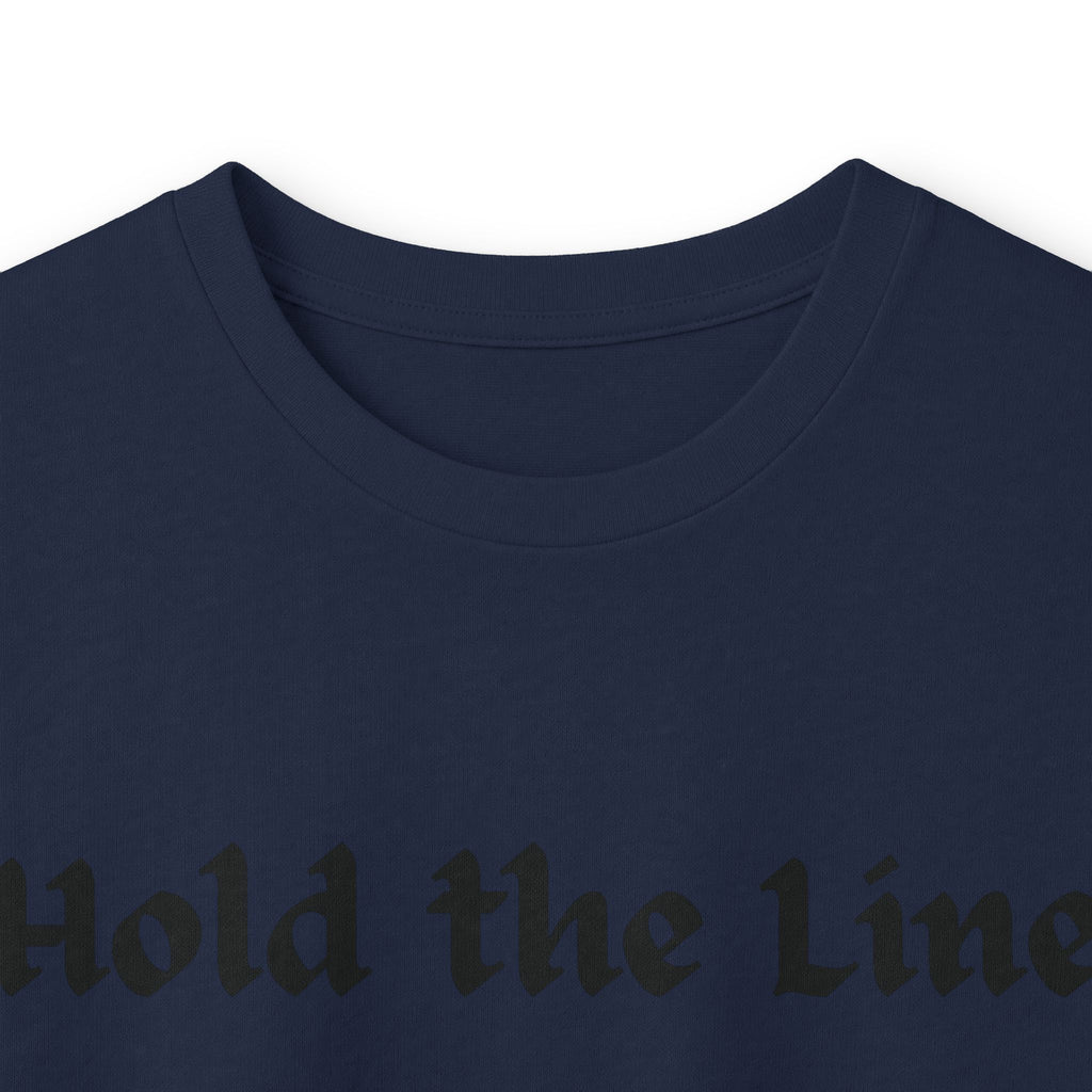 Hold the Line Long Sleeve Tee — D Line Dad Football Jersey Number 22