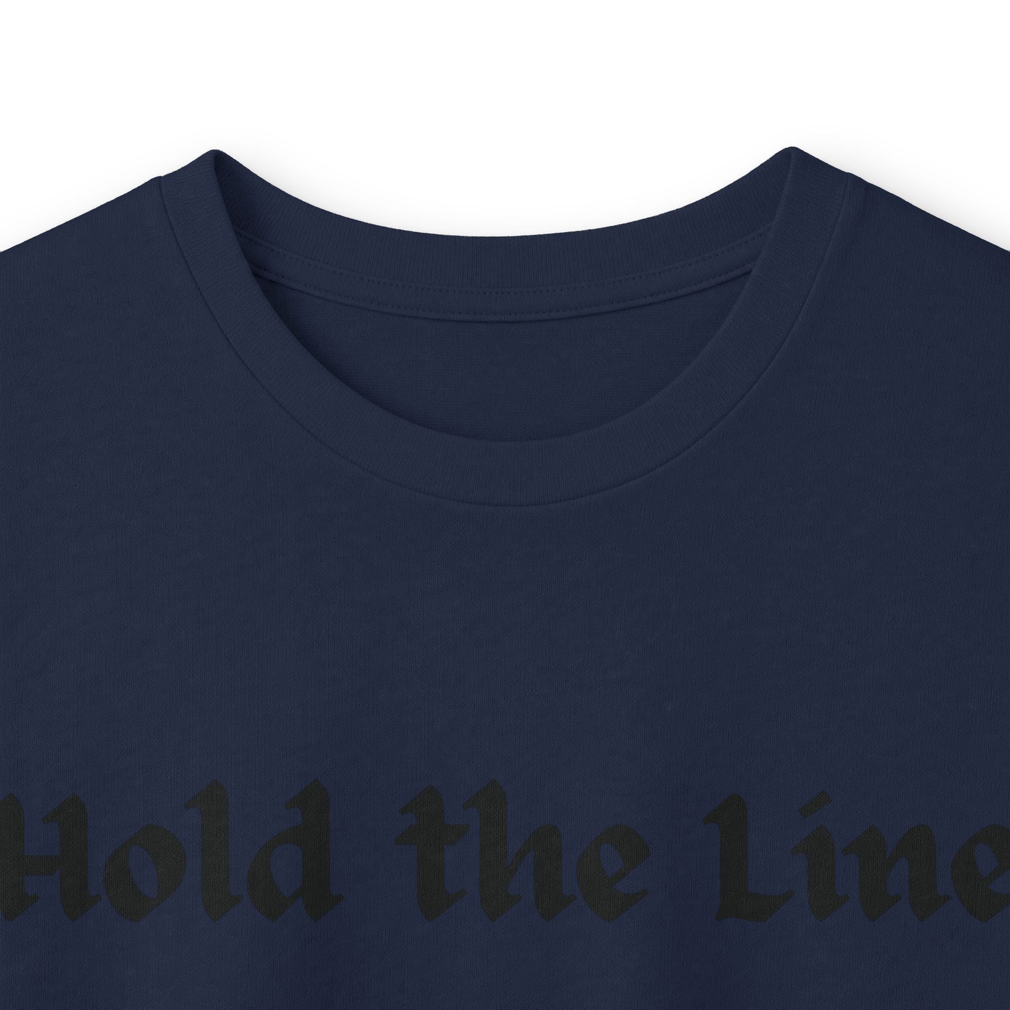 Hold the Line Long Sleeve Tee — D Line Dad Football Jersey Number 22