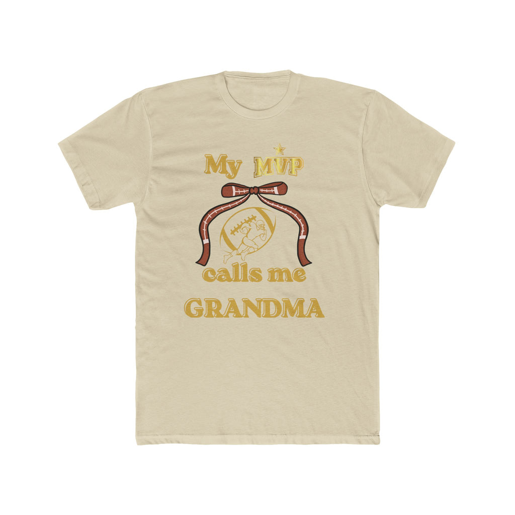 Grandma Tee — "My MVP Calls Me Grandma" Vintage Ribbon Design