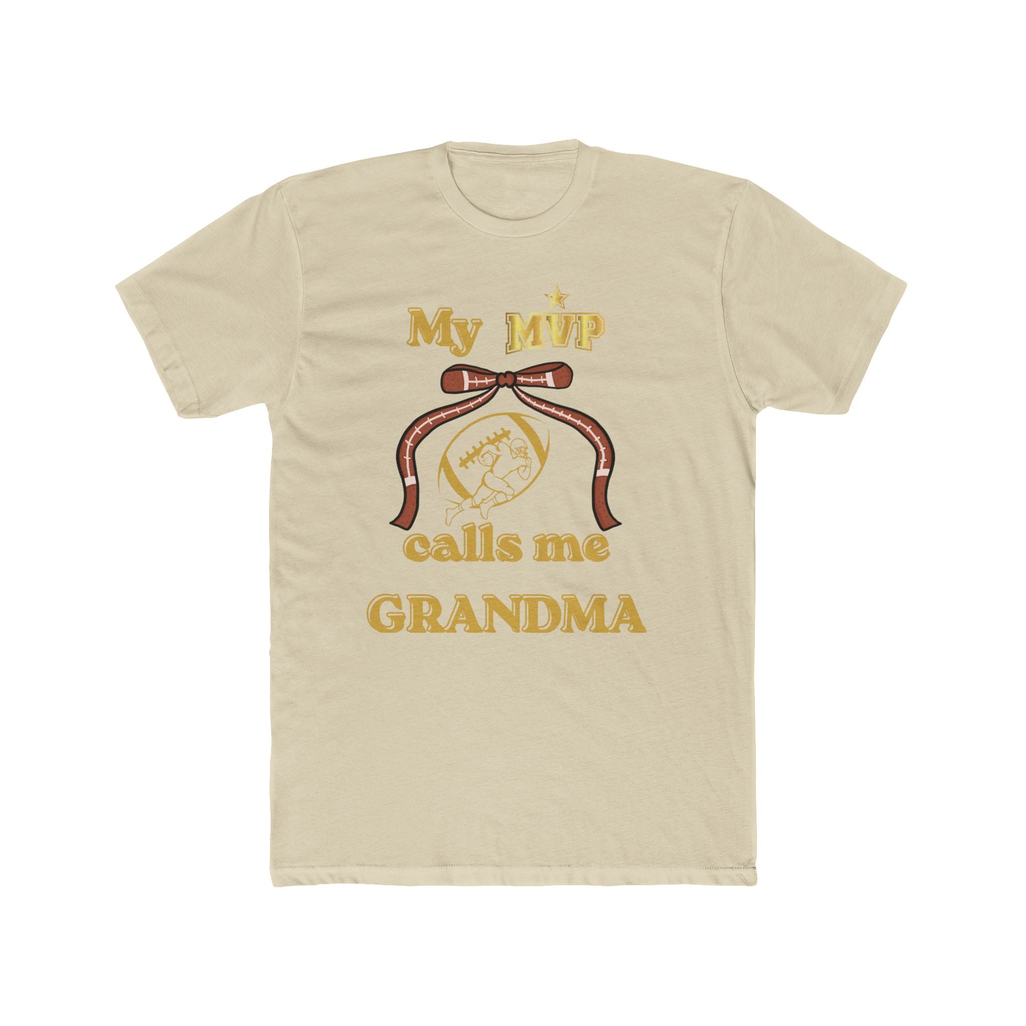 Grandma Tee — "My MVP Calls Me Grandma" Vintage Ribbon Design