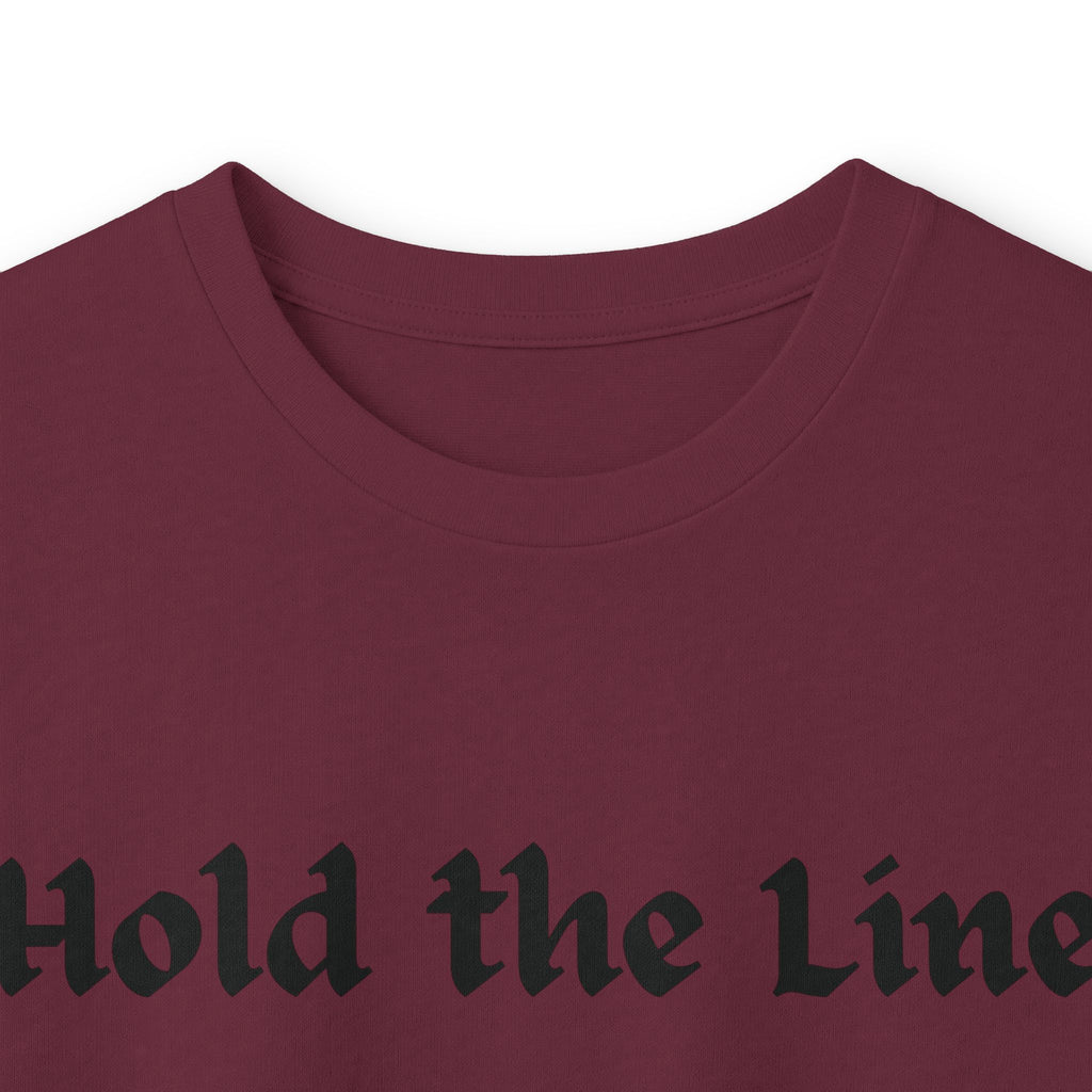 Hold the Line Long Sleeve Tee — D Line Dad Football Jersey Number 22