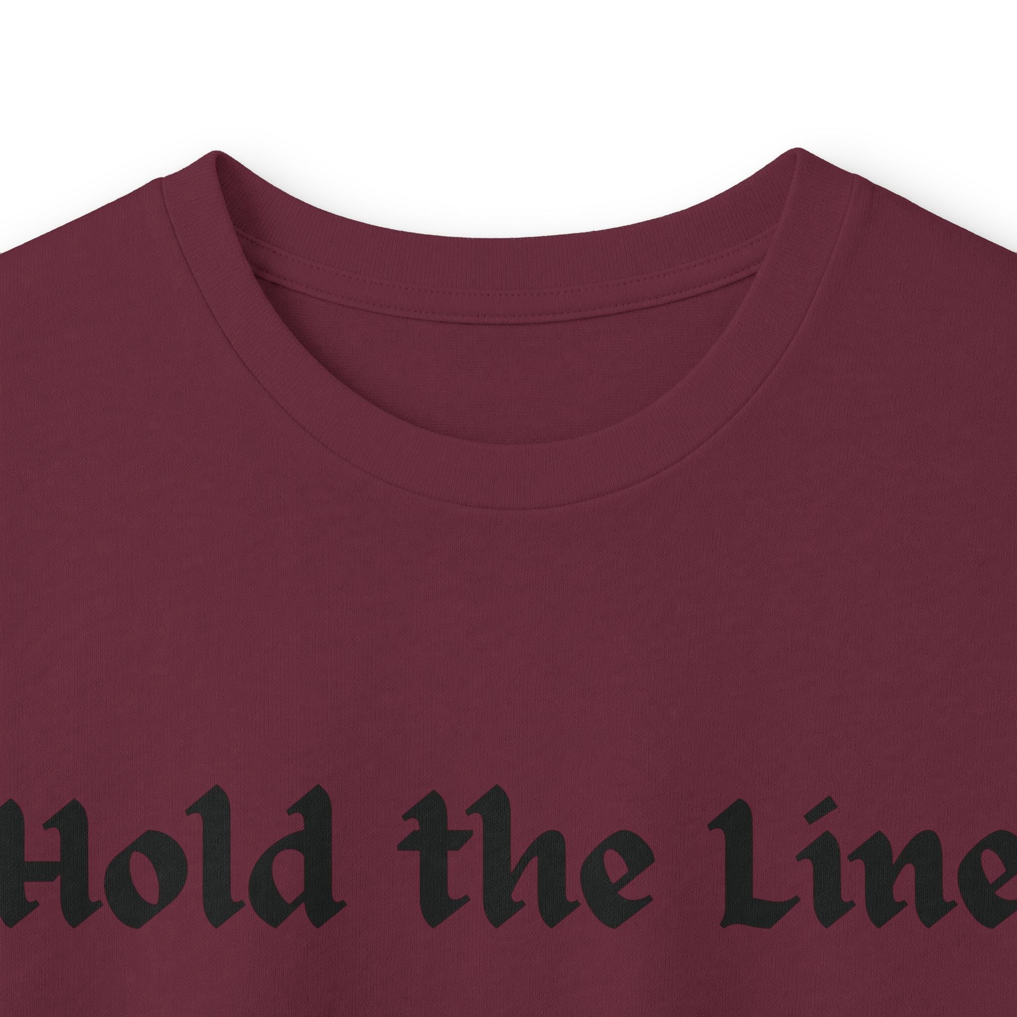 Hold the Line Long Sleeve Tee — D Line Dad Football Jersey Number 22
