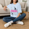 Gymnast Grandma T‑Shirt — “My Favorite Gymnast Calls Me Grandma” Pink Silhouette Tee