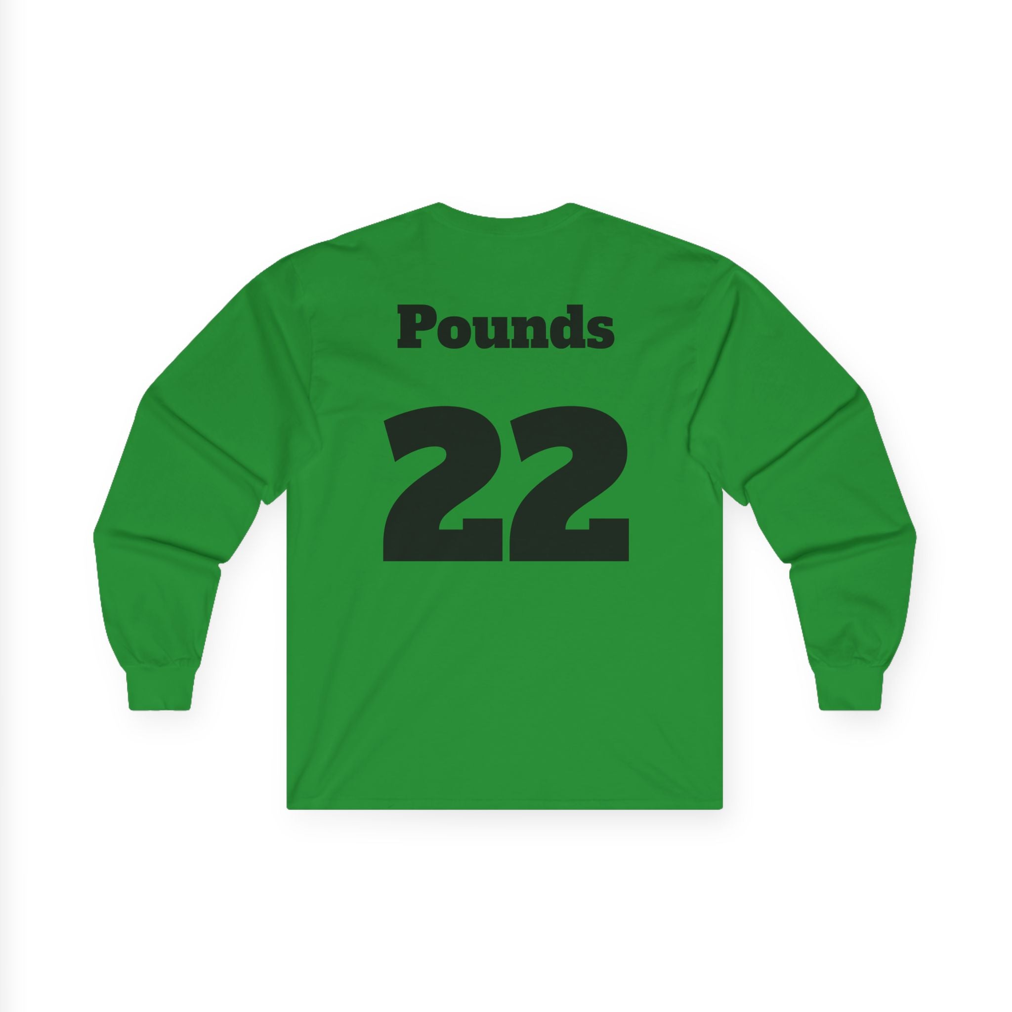 Long Sleeve Tee — 'Football Mom' Ribbon Football Design with Custom Back Number