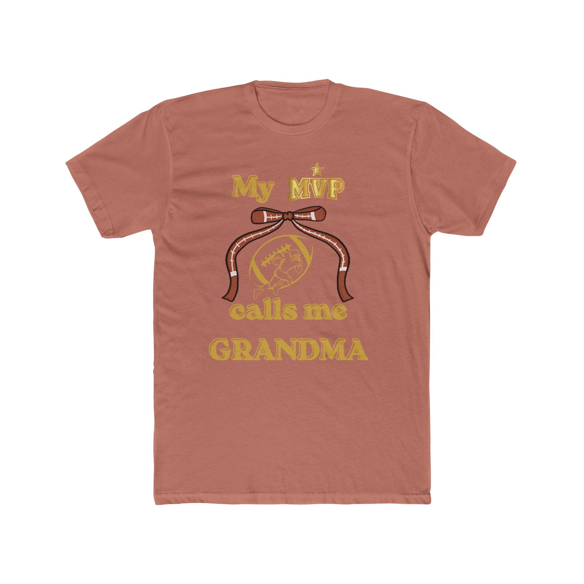 Grandma Tee — "My MVP Calls Me Grandma" Vintage Ribbon Design