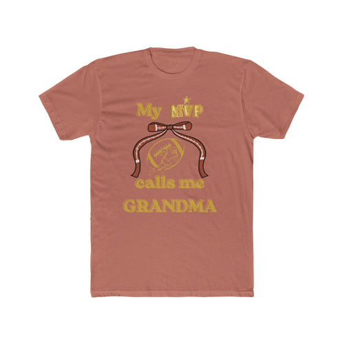 Grandma Tee — "My MVP Calls Me Grandma" Vintage Ribbon Design