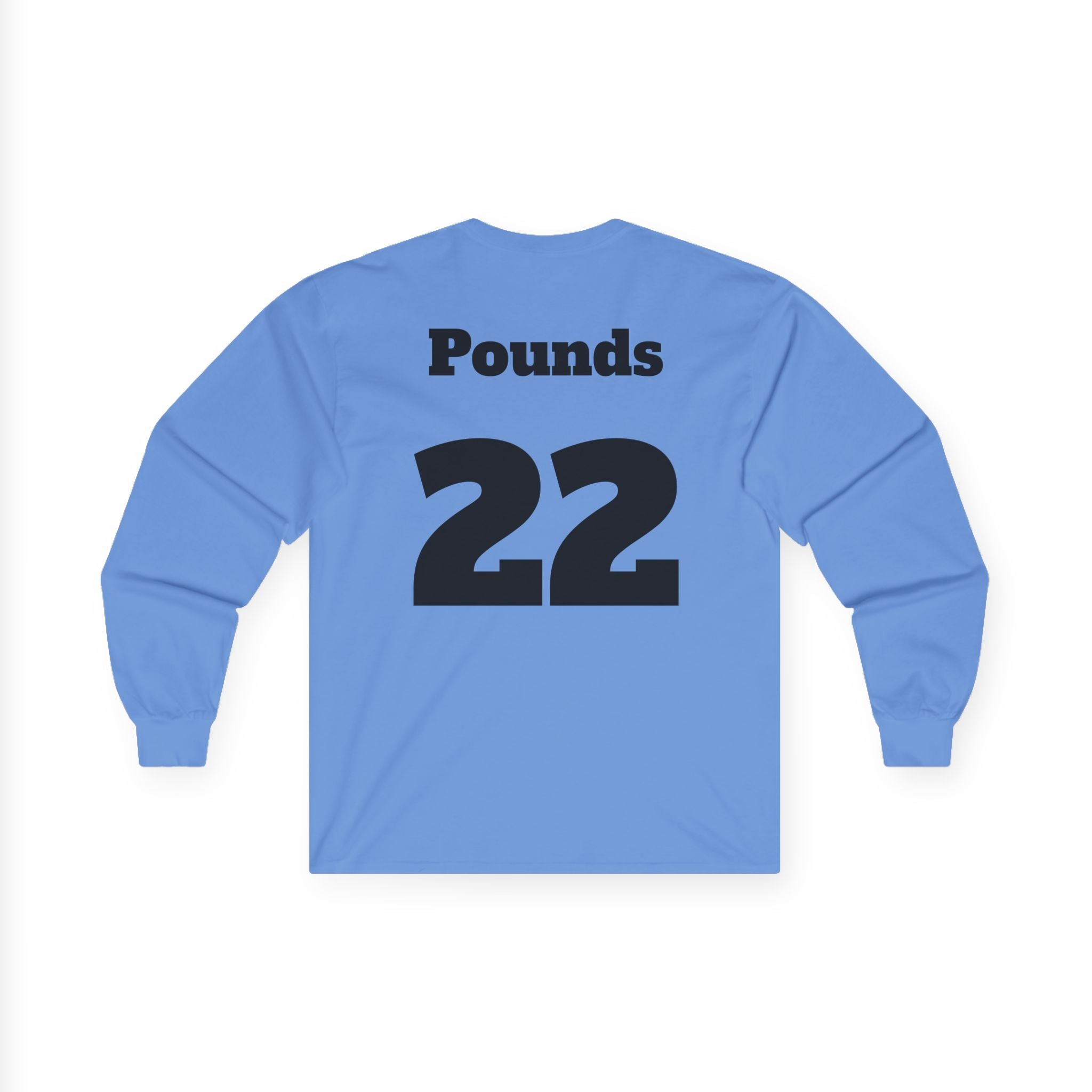 Long Sleeve Tee — 'Football Mom' Ribbon Football Design with Custom Back Number