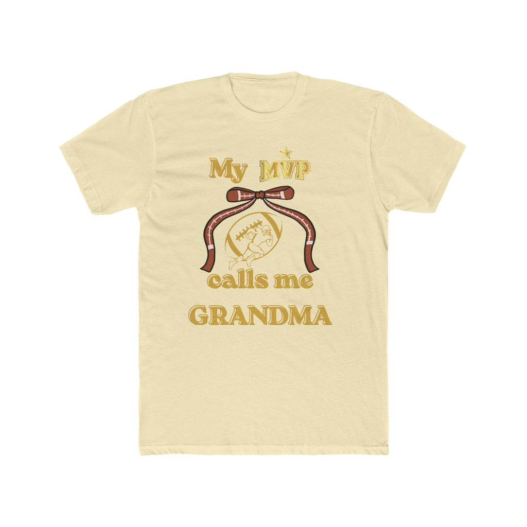 Grandma Tee — "My MVP Calls Me Grandma" Vintage Ribbon Design