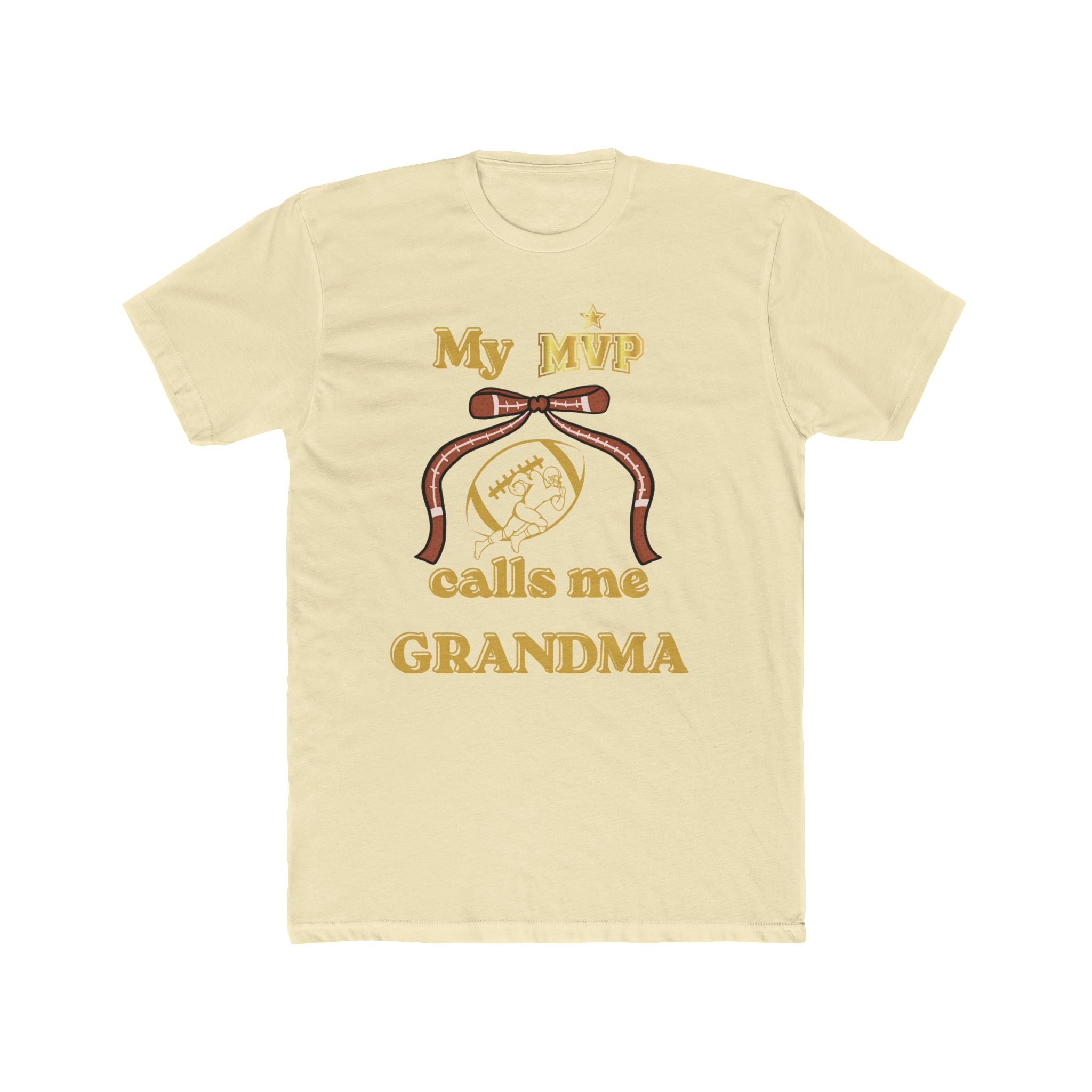 Grandma Tee — "My MVP Calls Me Grandma" Vintage Ribbon Design