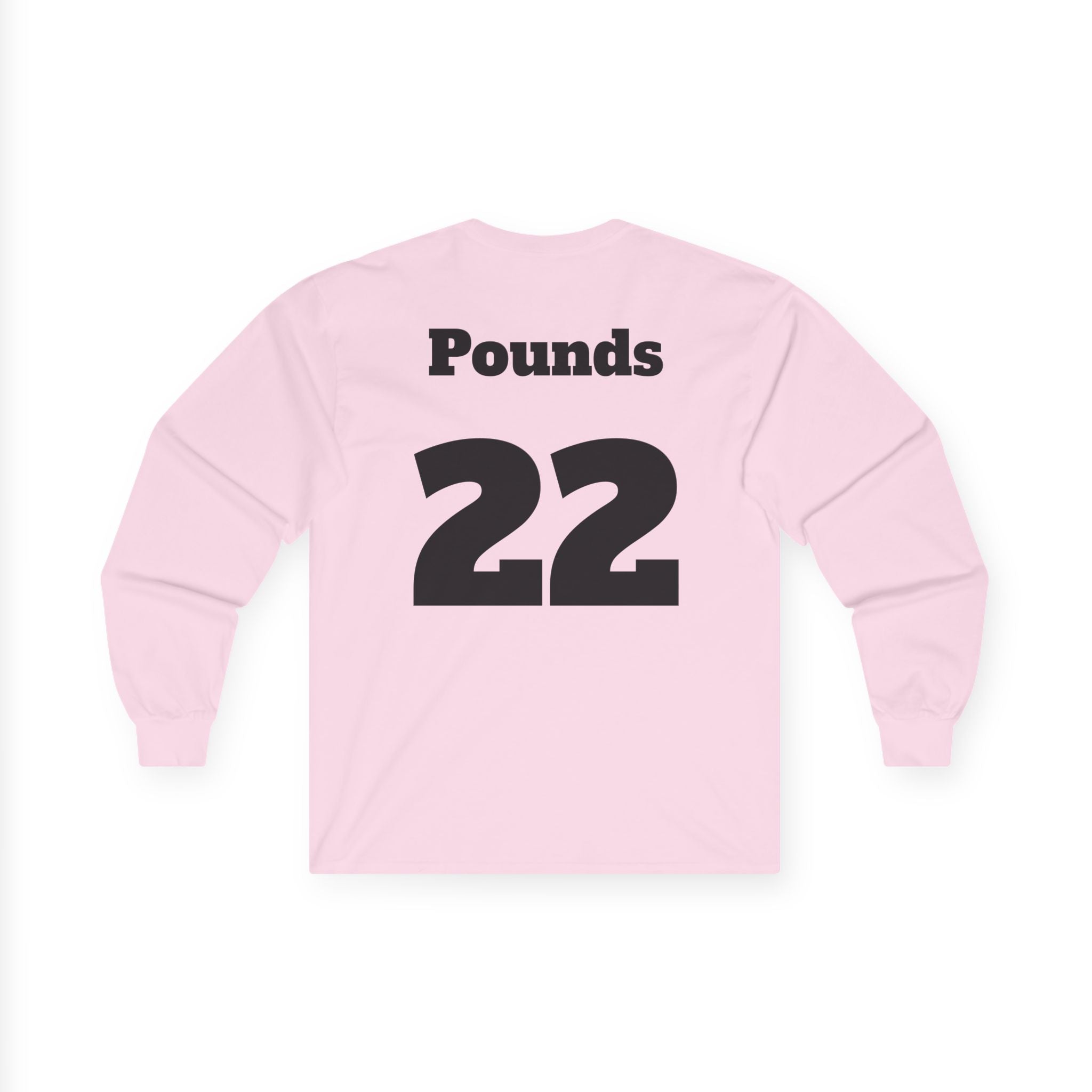 Long Sleeve Tee — 'Football Mom' Ribbon Football Design with Custom Back Number