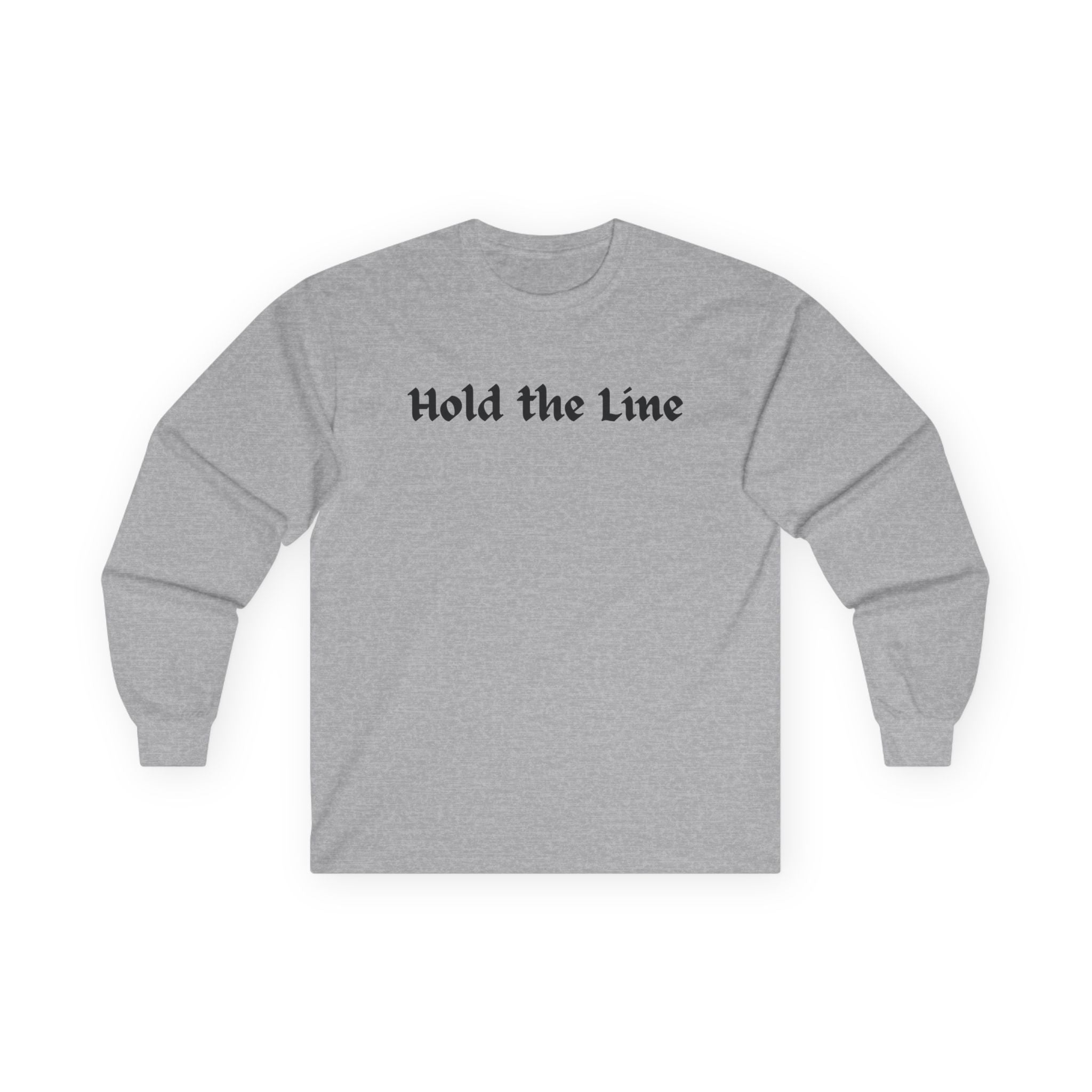 Hold the Line Long Sleeve Tee — D Line Dad Football Jersey Number 22