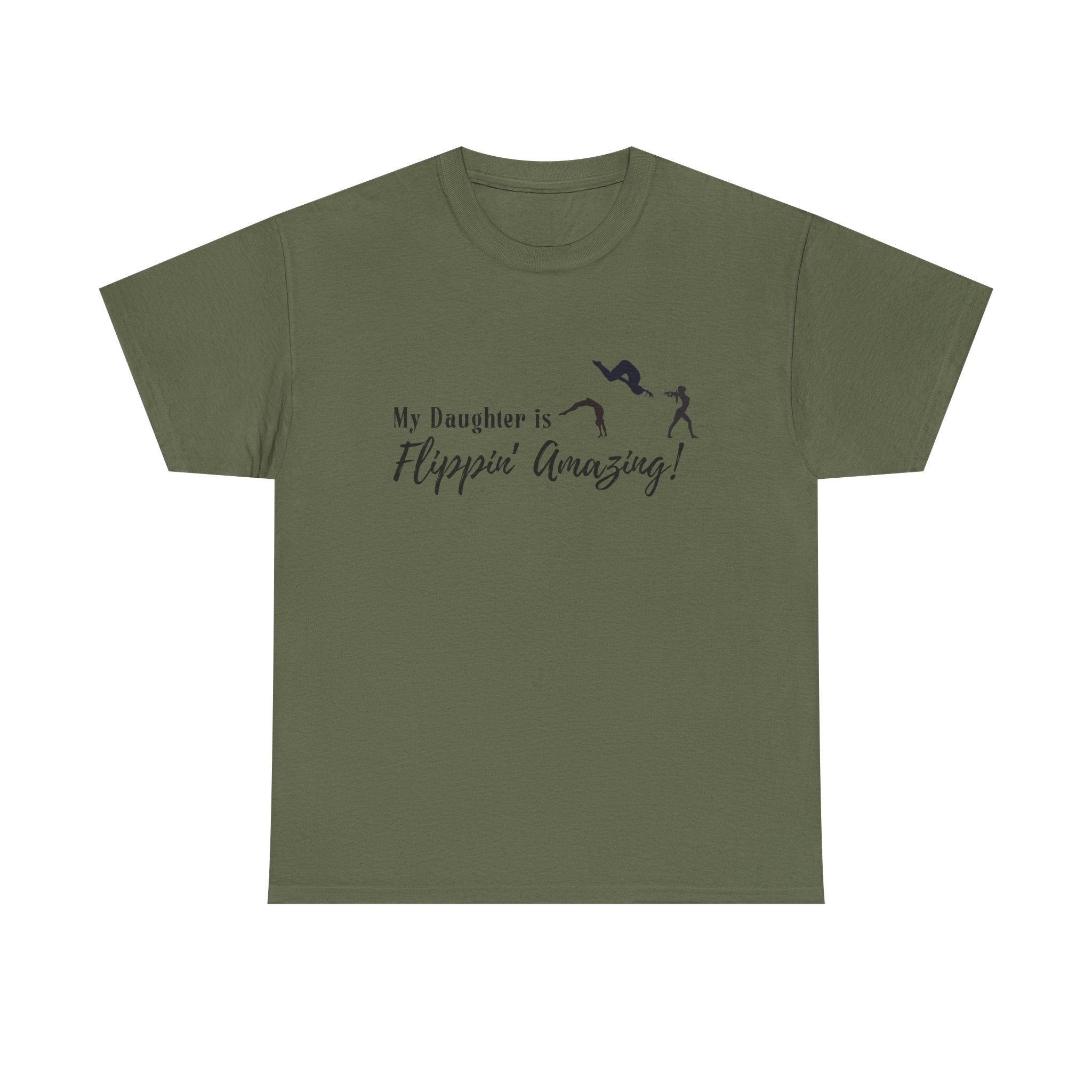 Gymnastics Tee - "My Daughter is Flippin' Amazing!" Athletic T-Shirt