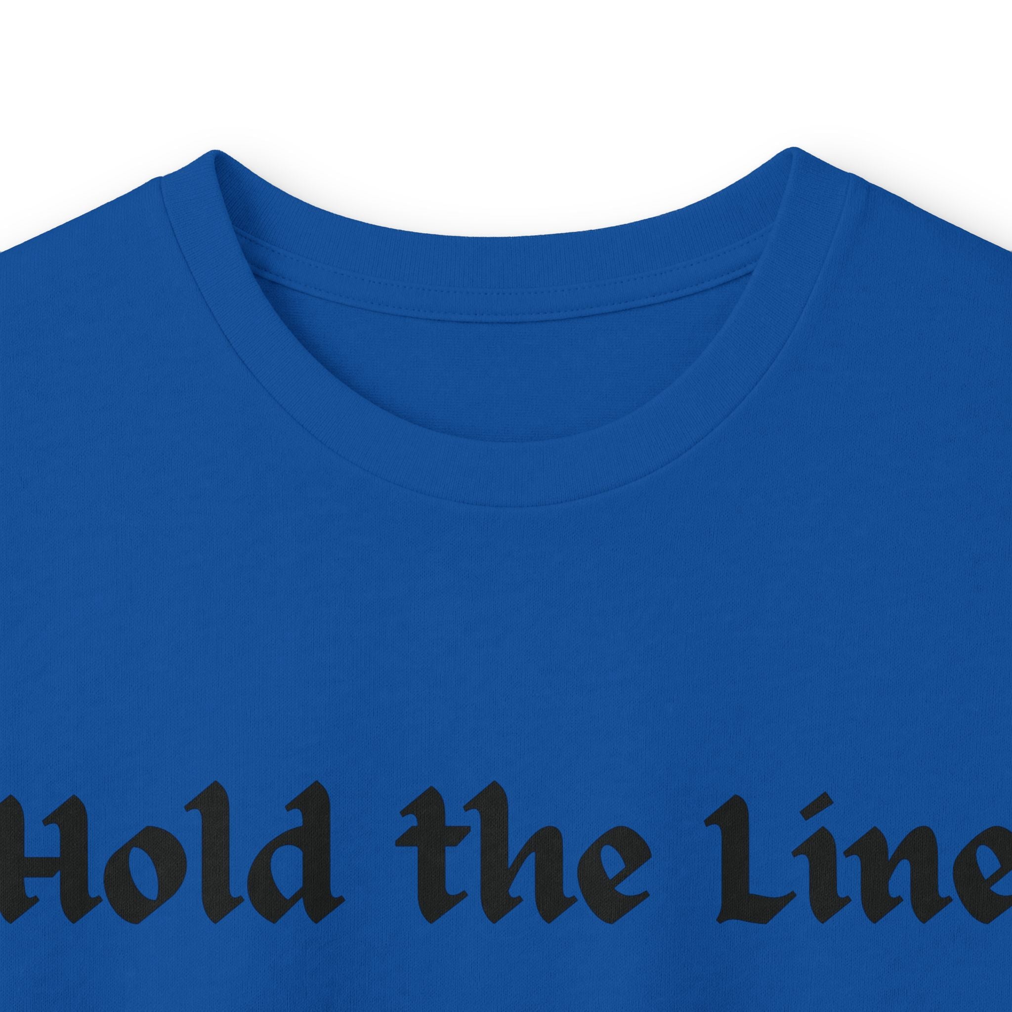 Hold the Line Long Sleeve Tee — D Line Dad Football Jersey Number 22