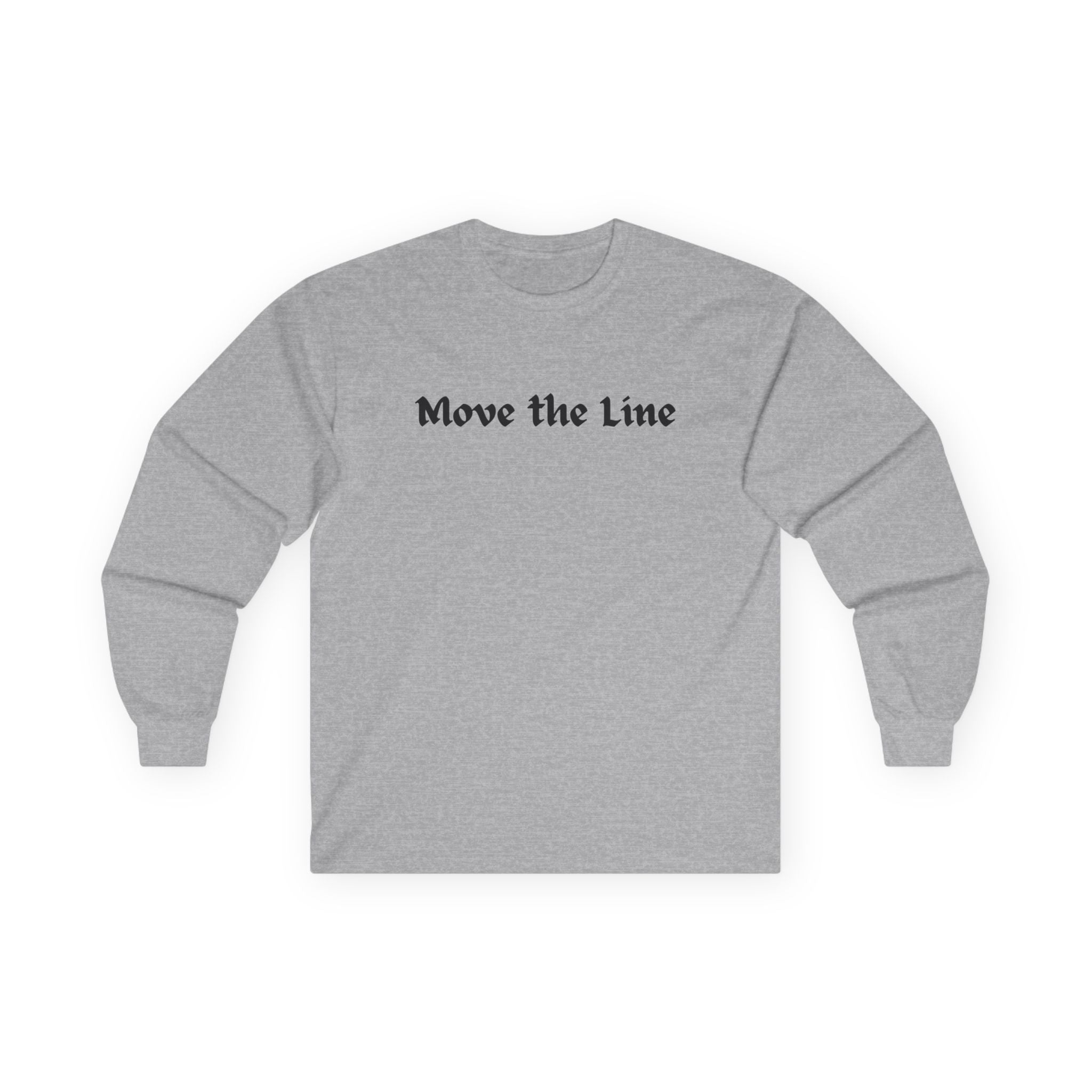 Move the Line Long Sleeve Tee — "O Line Dad" Football Jersey Tee