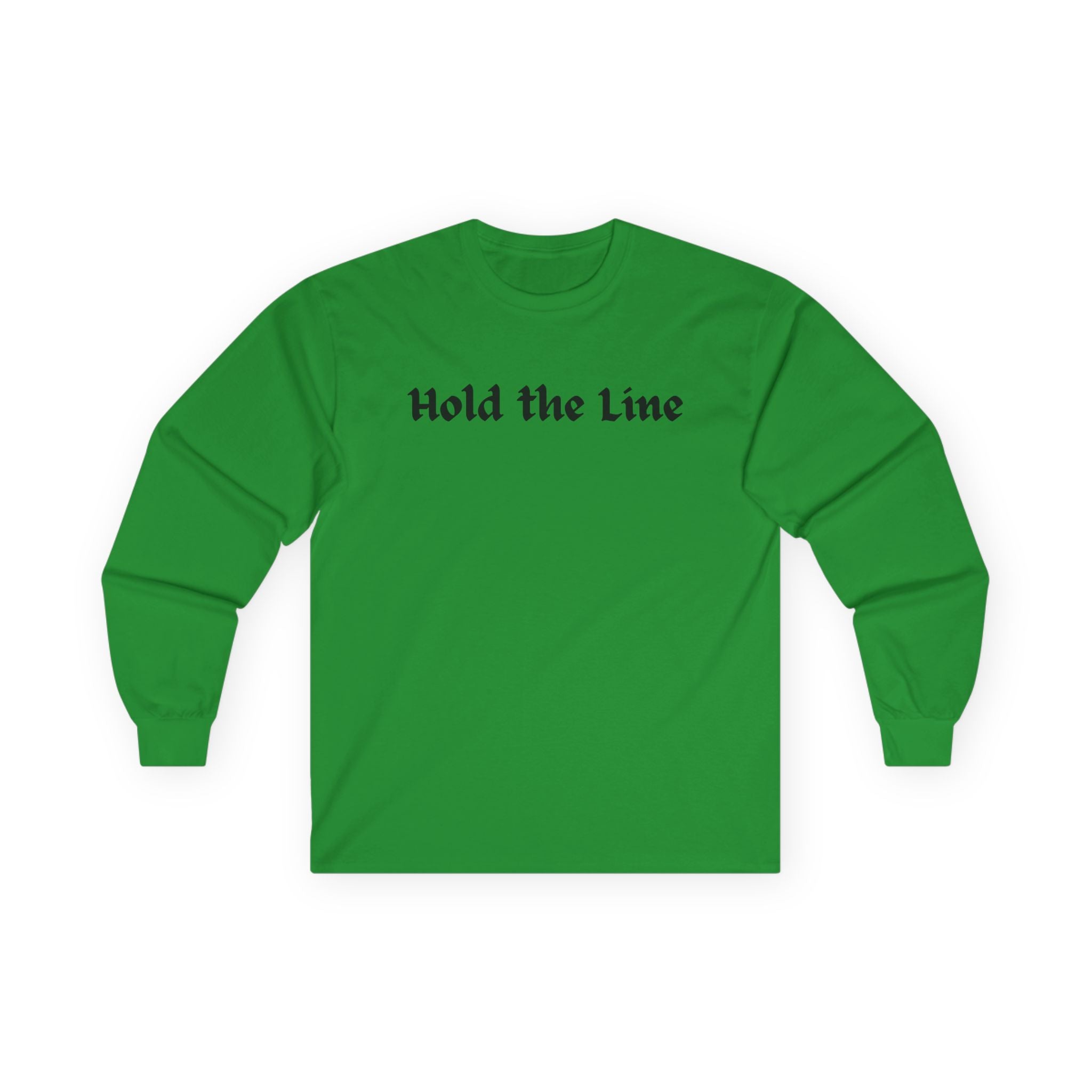 Hold the Line Long Sleeve Tee — D Line Dad Football Jersey Number 22