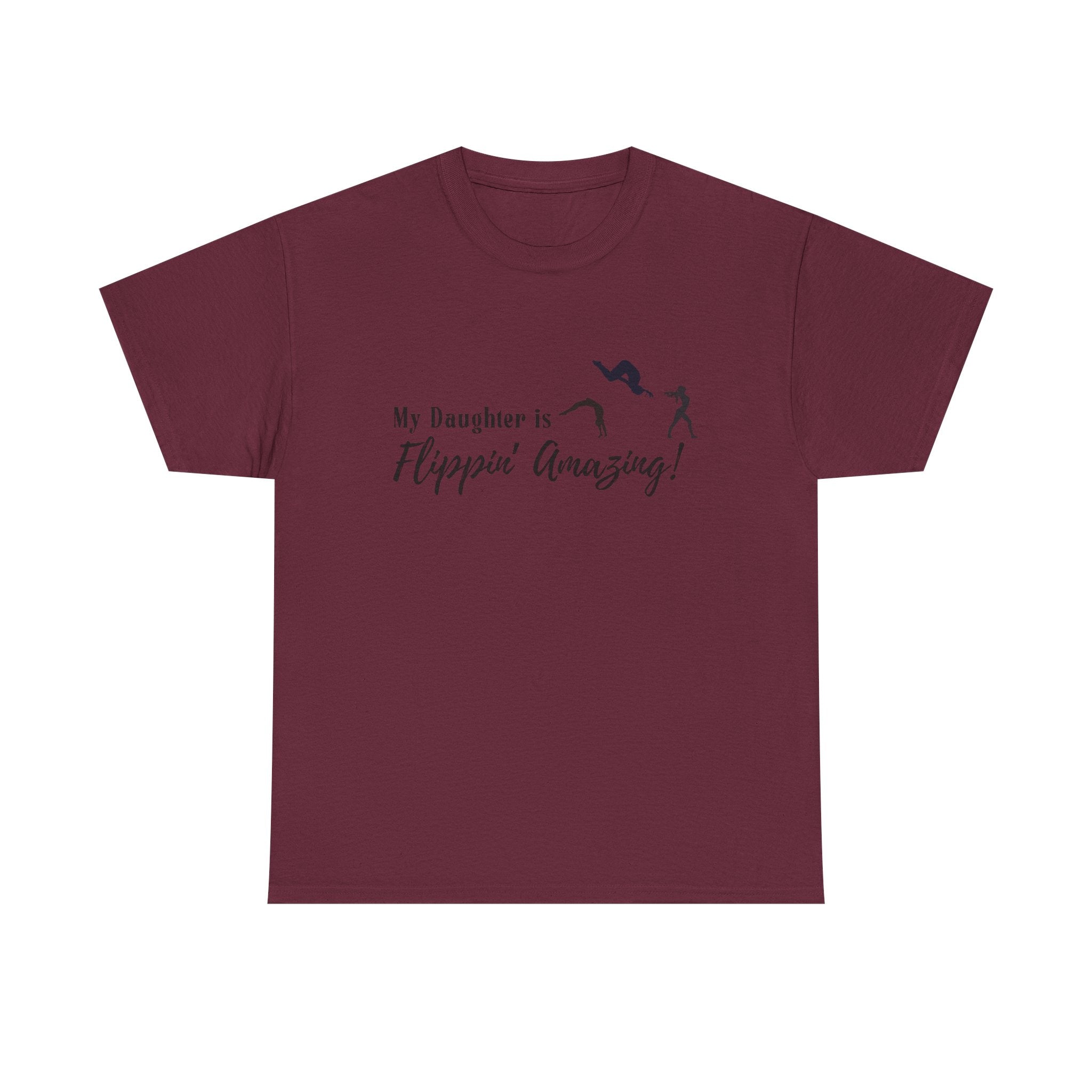 Gymnastics Tee - "My Daughter is Flippin' Amazing!" Athletic T-Shirt