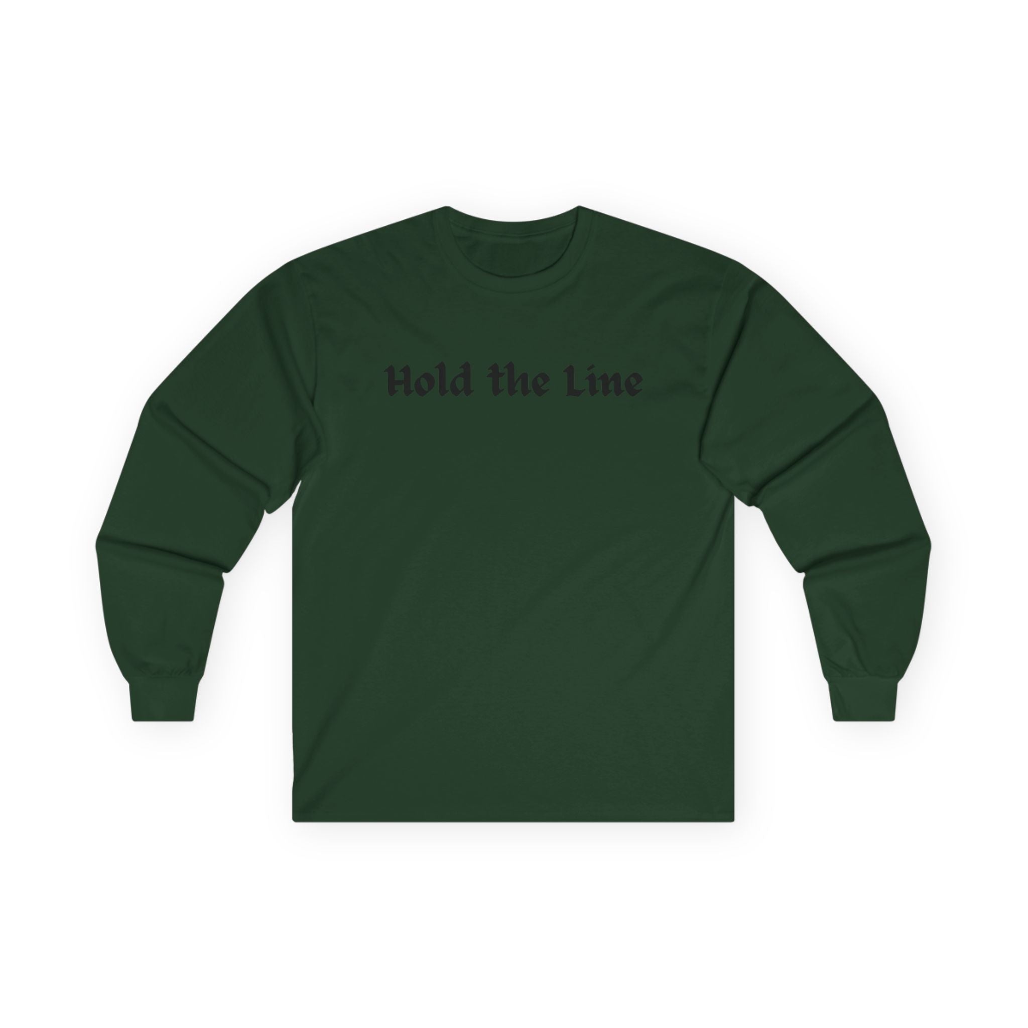 Hold the Line Long Sleeve Tee — D Line Dad Football Jersey Number 22