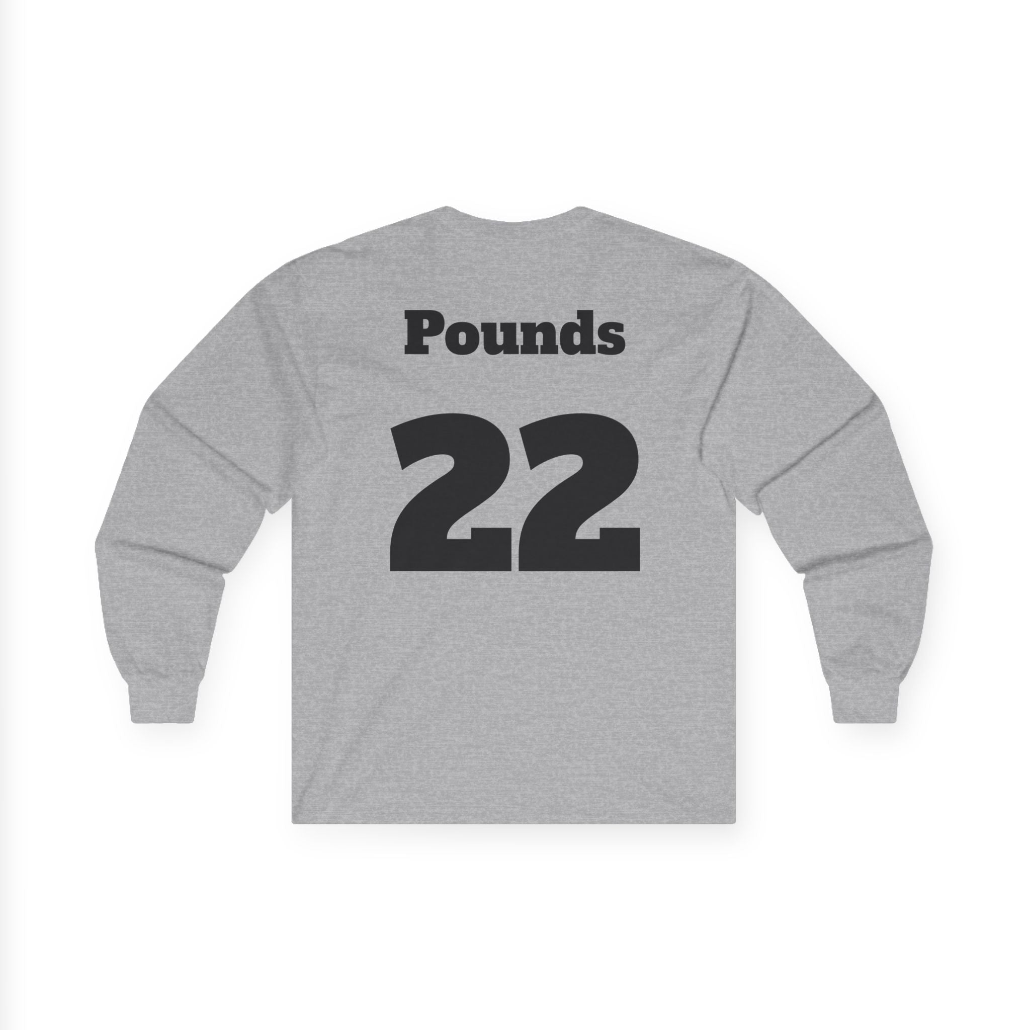 Long Sleeve Tee — 'Football Mom' Ribbon Football Design with Custom Back Number