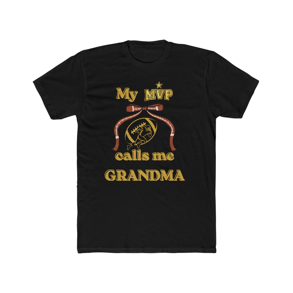 Grandma Tee — "My MVP Calls Me Grandma" Vintage Ribbon Design