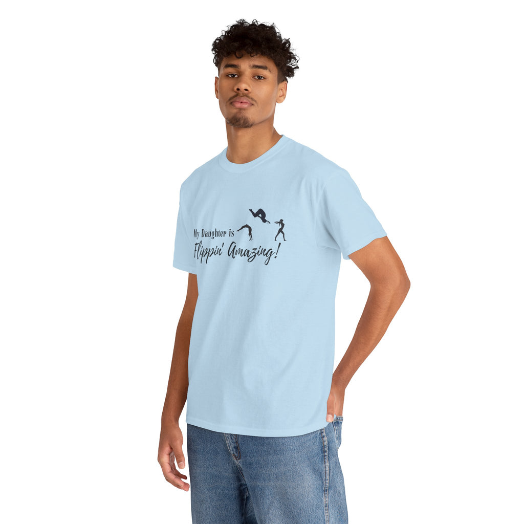 Gymnastics Tee - "My Daughter is Flippin' Amazing!" Athletic T-Shirt
