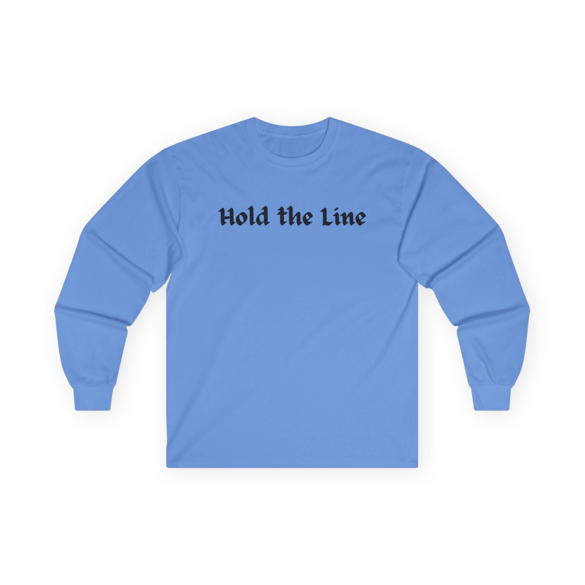 Hold the Line Long Sleeve Tee — D Line Dad Football Jersey Number 22