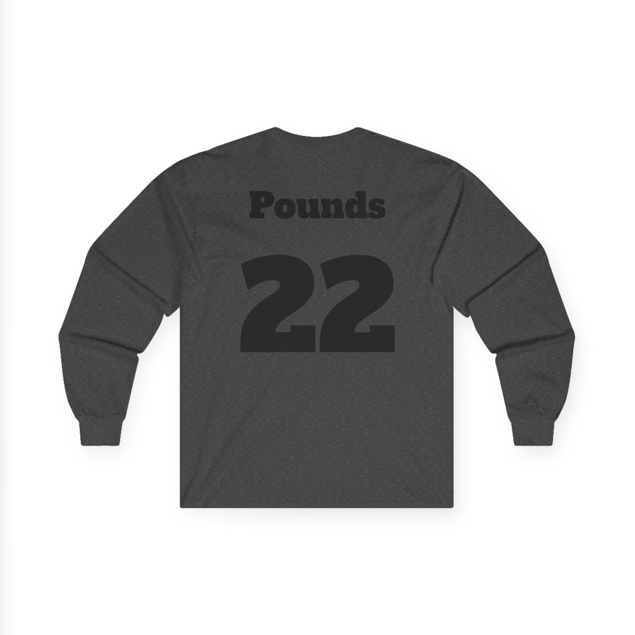 Long Sleeve Tee — 'Football Mom' Ribbon Football Design with Custom Back Number
