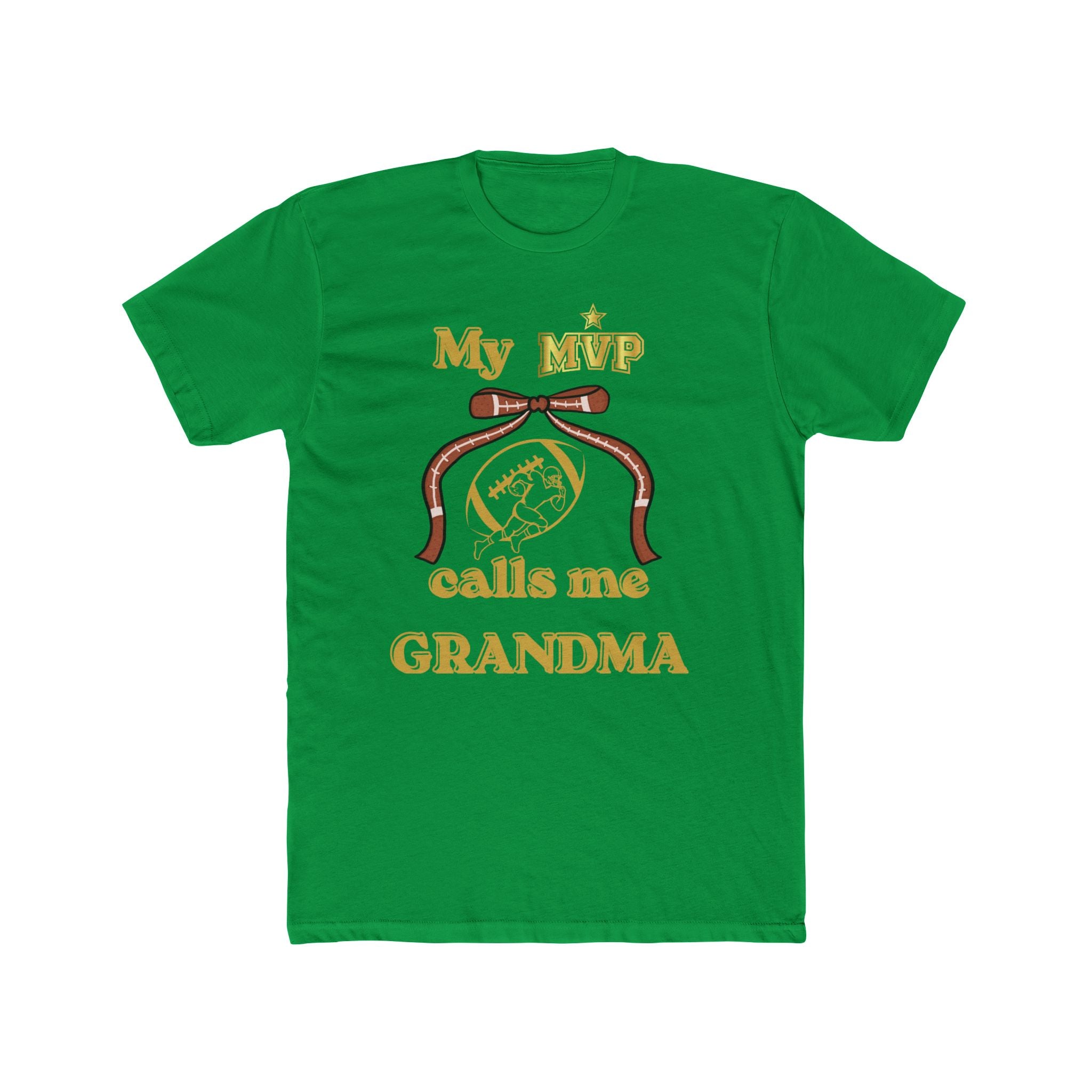 Grandma Tee — "My MVP Calls Me Grandma" Vintage Ribbon Design