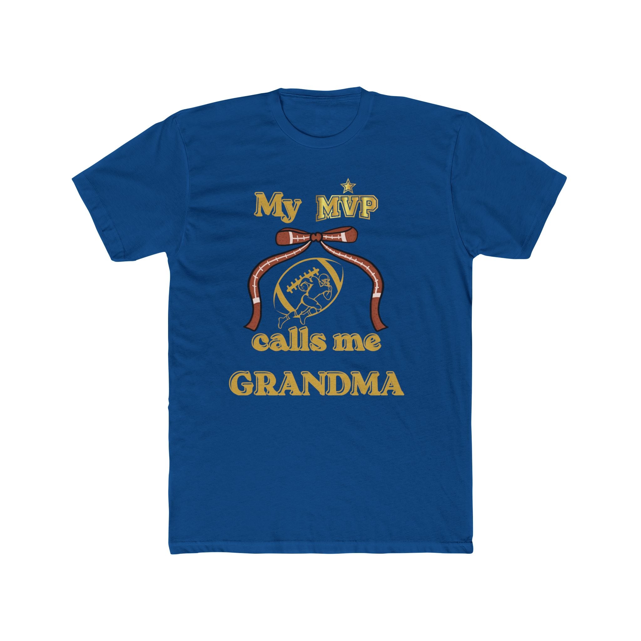 Grandma Tee — "My MVP Calls Me Grandma" Vintage Ribbon Design