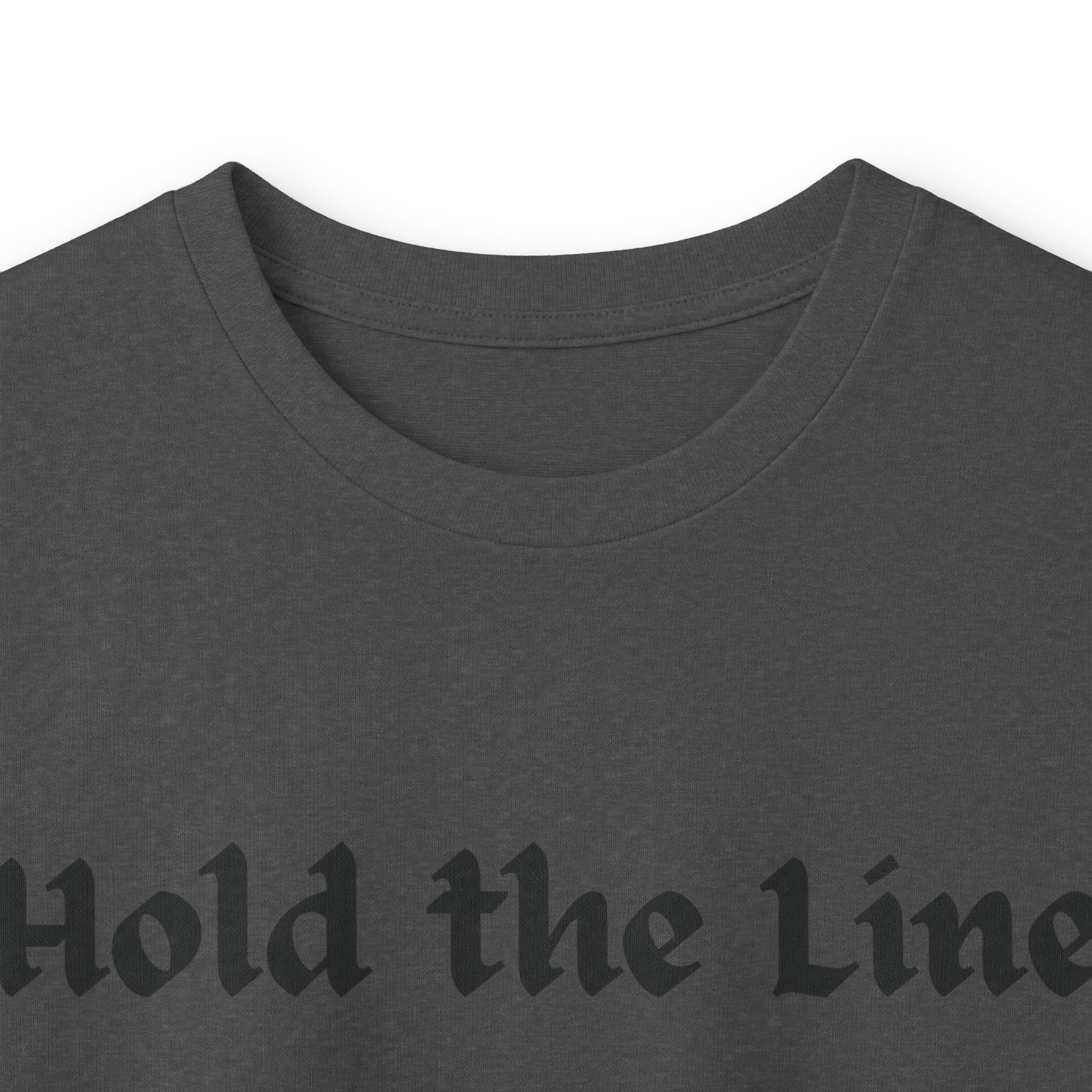 Hold the Line Long Sleeve Tee — D Line Dad Football Jersey Number 22