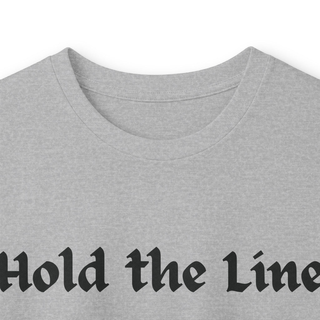 Hold the Line Long Sleeve Tee — D Line Dad Football Jersey Number 22